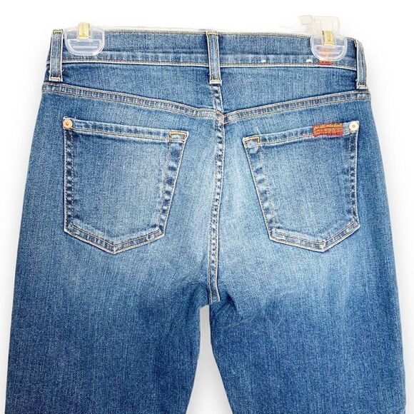 7 For All Mankind Roxanne Ankle Cropped Jean with Diagonal Hem Women’s - Size 25 - Picture 8 of 15